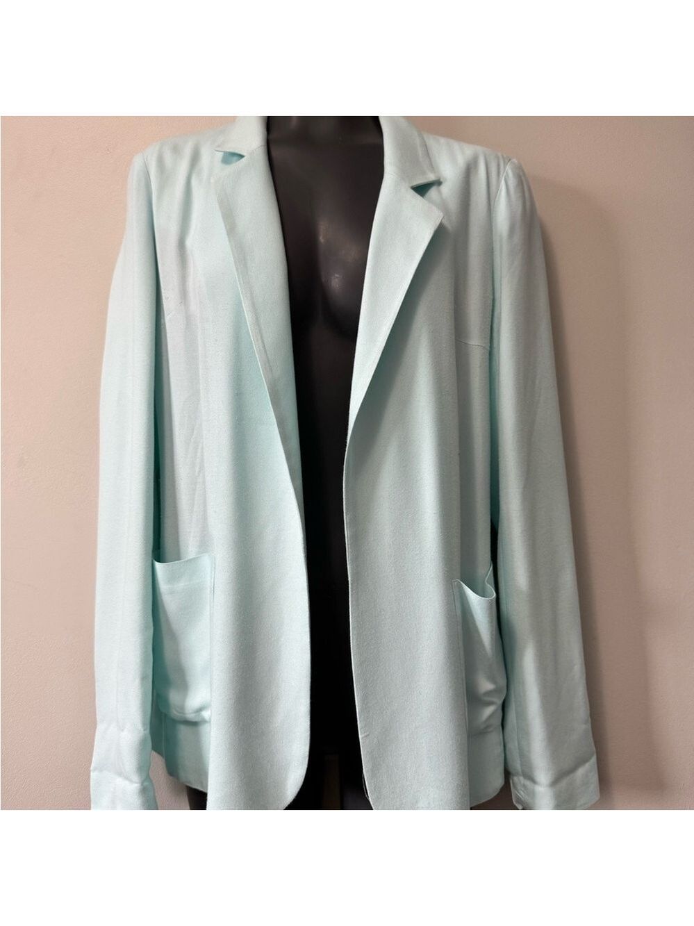Aritzia x Talula Kent Blazer Blue Blazer Jacket with Notched Lapels size 4